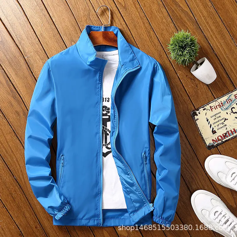 Orange Youth Plus Size Reflective Jacket Men Autumn Winter