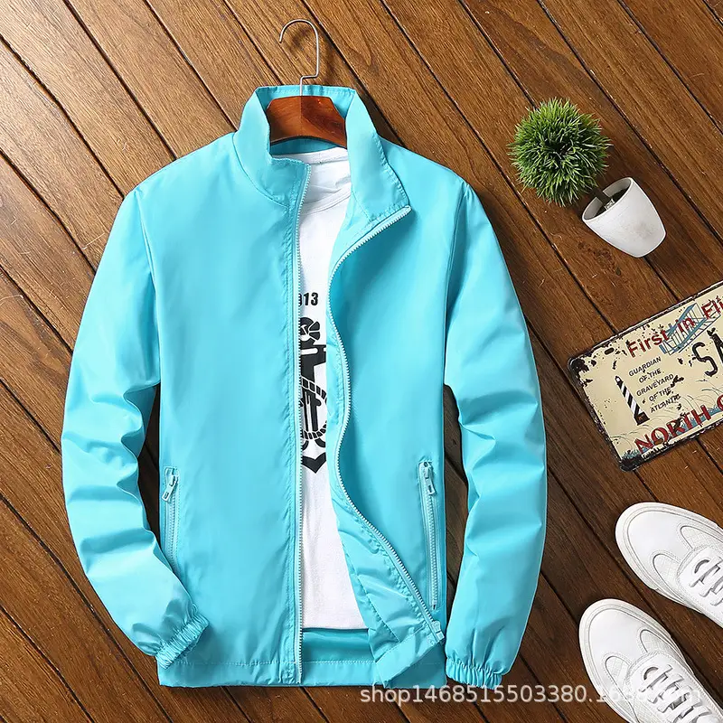 Orange Youth Plus Size Reflective Jacket Men Autumn Winter
