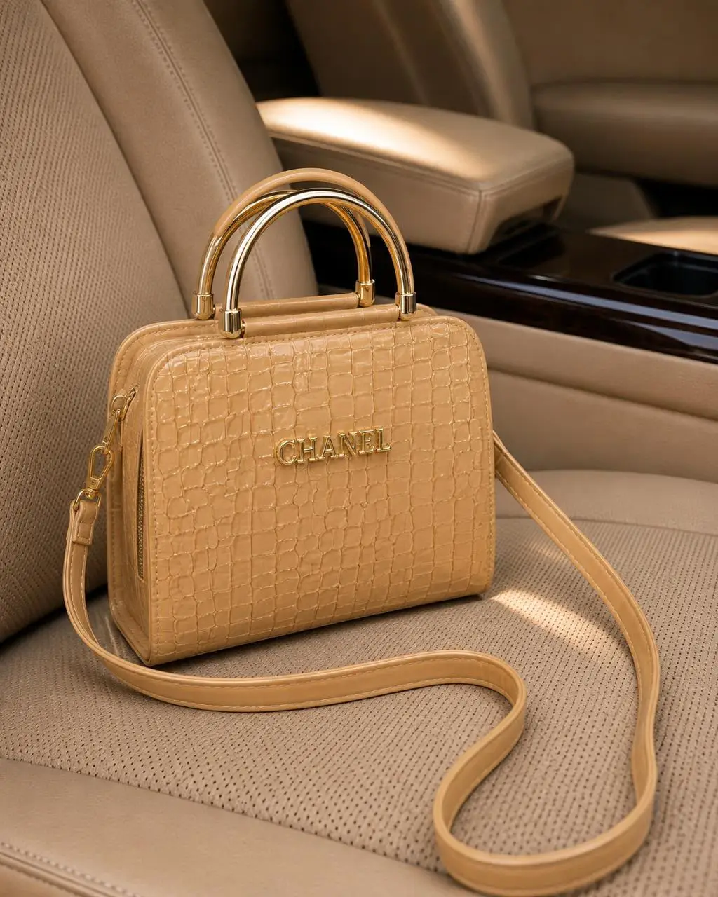 Women's Leather Plain Shoulder Bag