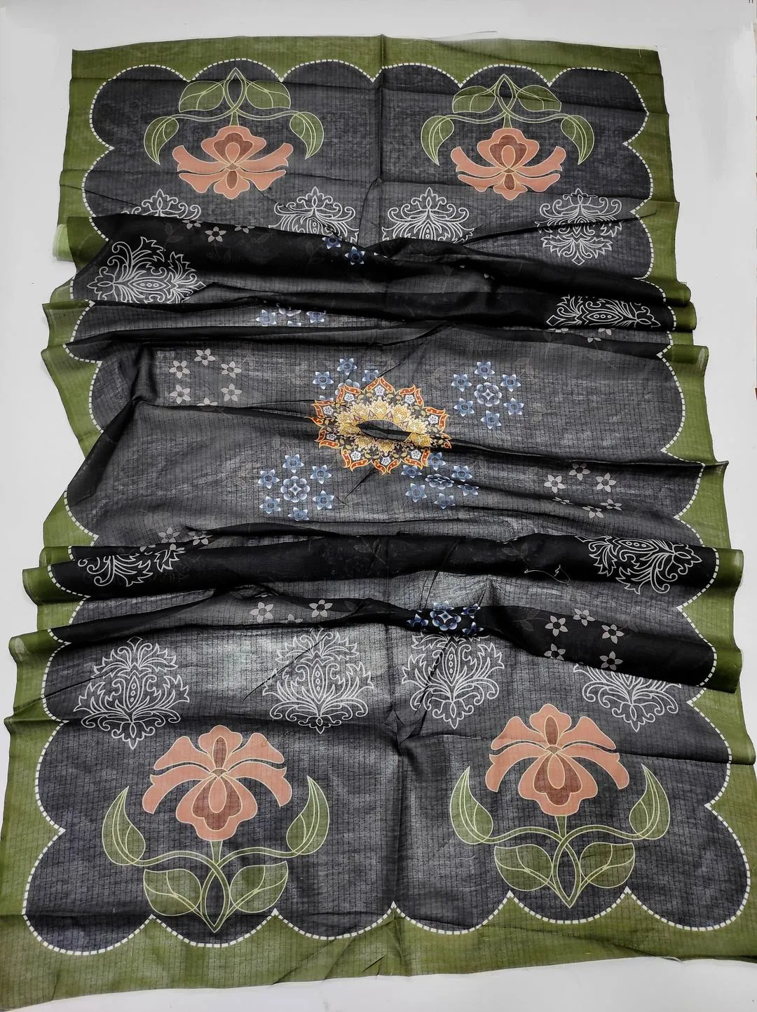 Black Embroidered Lawn 3Pcs Set for Women
