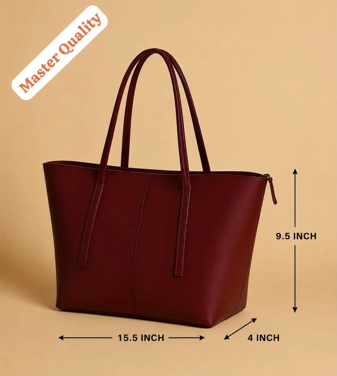 Women's Leather Plain Shoulder Bag