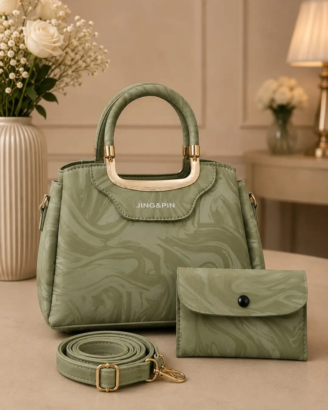 Girl's Leather Textured Hand Bag